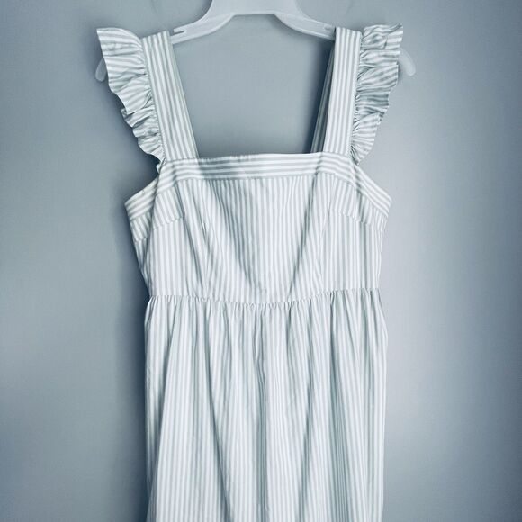 Gal Meets Glam Maxi Dress  12 Jasmine Ruffle Tier Maxi Green Stripe Cottagecore - Picture 3 of 16